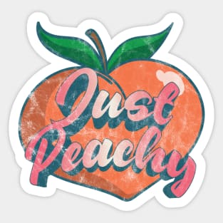 Just Peachy Sticker